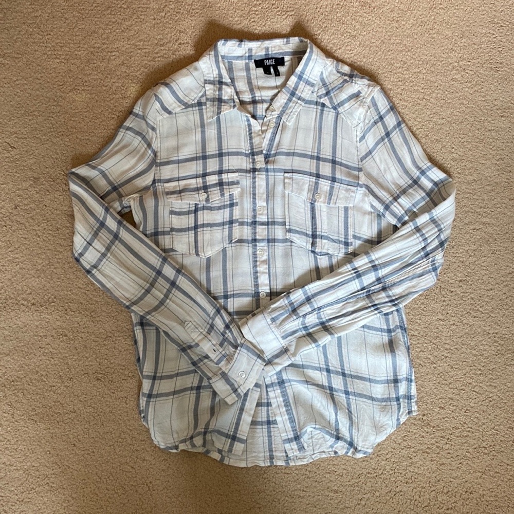 Paige - Plaid Button Down Shirt